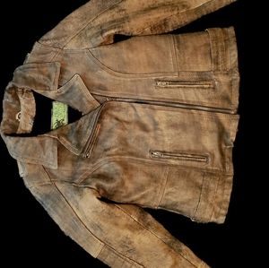 Alien Skins Woman Leather Motorcycle Jacket